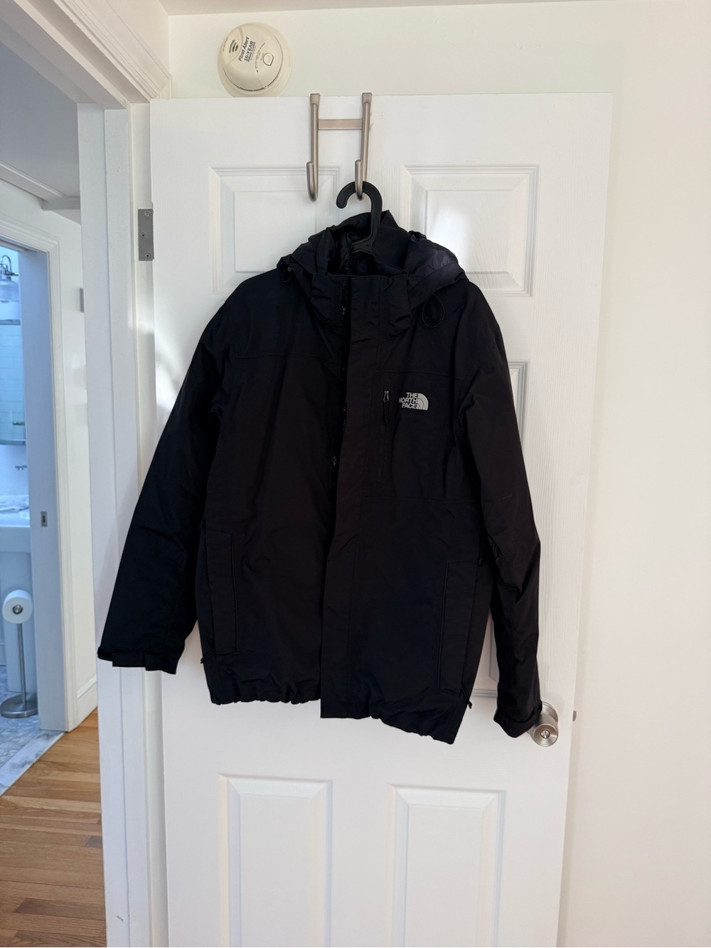 The North Face Men's Black Insulated Hooded Triclimate Jacket